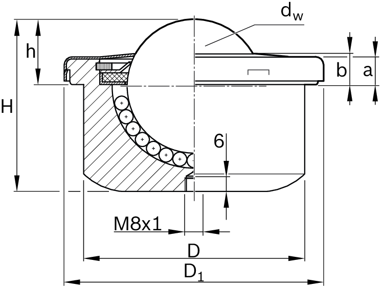 Шариковое передаточное устройство Bosch Rexroth KUM-A60-MFG [R053306000]
