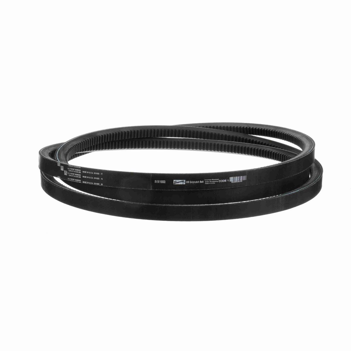 Browning EPDM Notched Belt 98% Efficient - 8VX1800