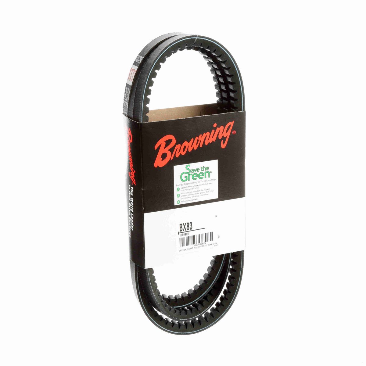 Browning EPDM Notched Belt 98% Efficient - BX83