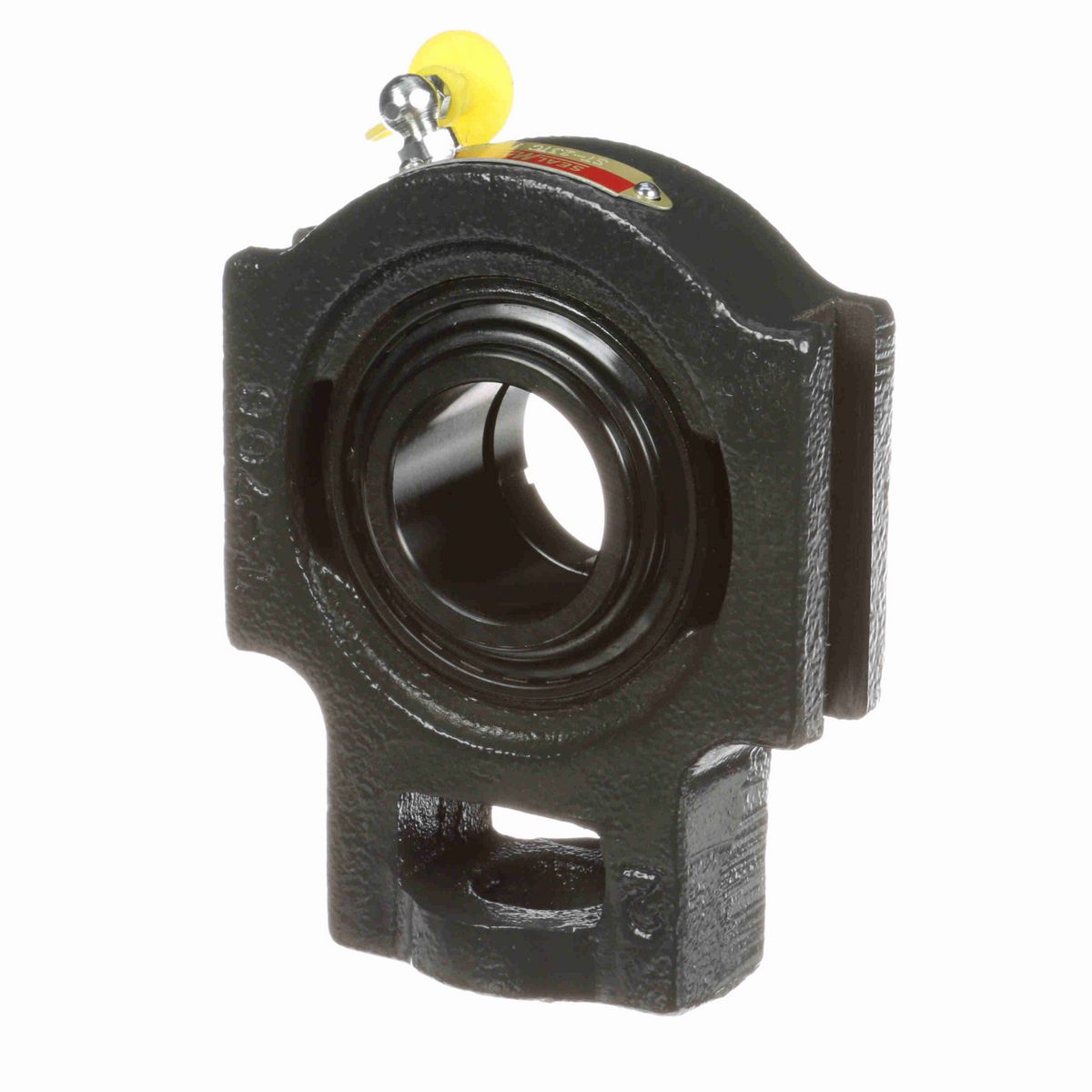Sealmaster Mounted Cast Iron Wide Slot Take Up Ball Bearing - 52100 Bearing Steel, Black Oxided - Concentric Lock - ST-23TC