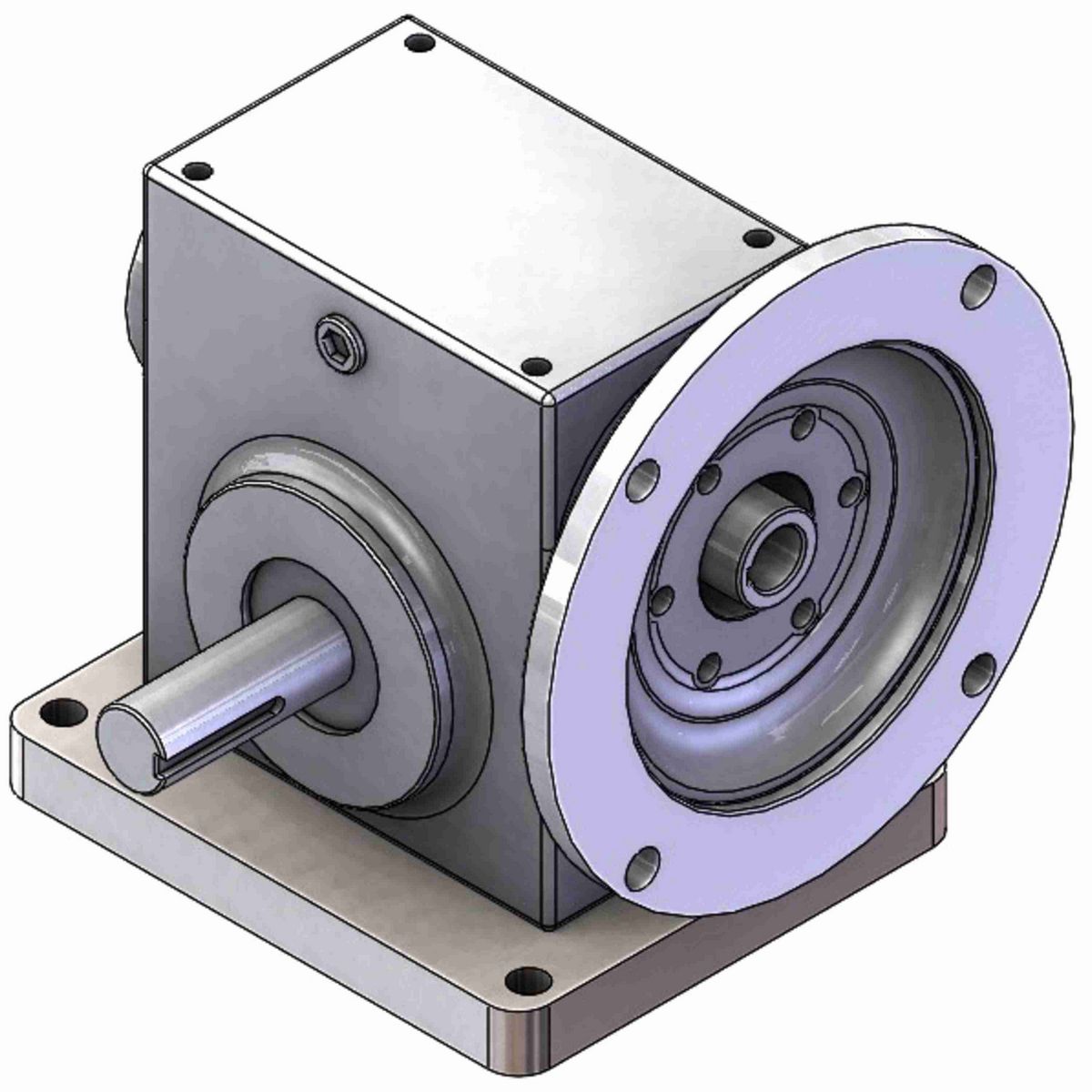Grove Gear GR Series - Ironman Worm Gear Reducers Cast Iron Single-Reduction Worm Reducer - GR-WTMQ842-20-R-180