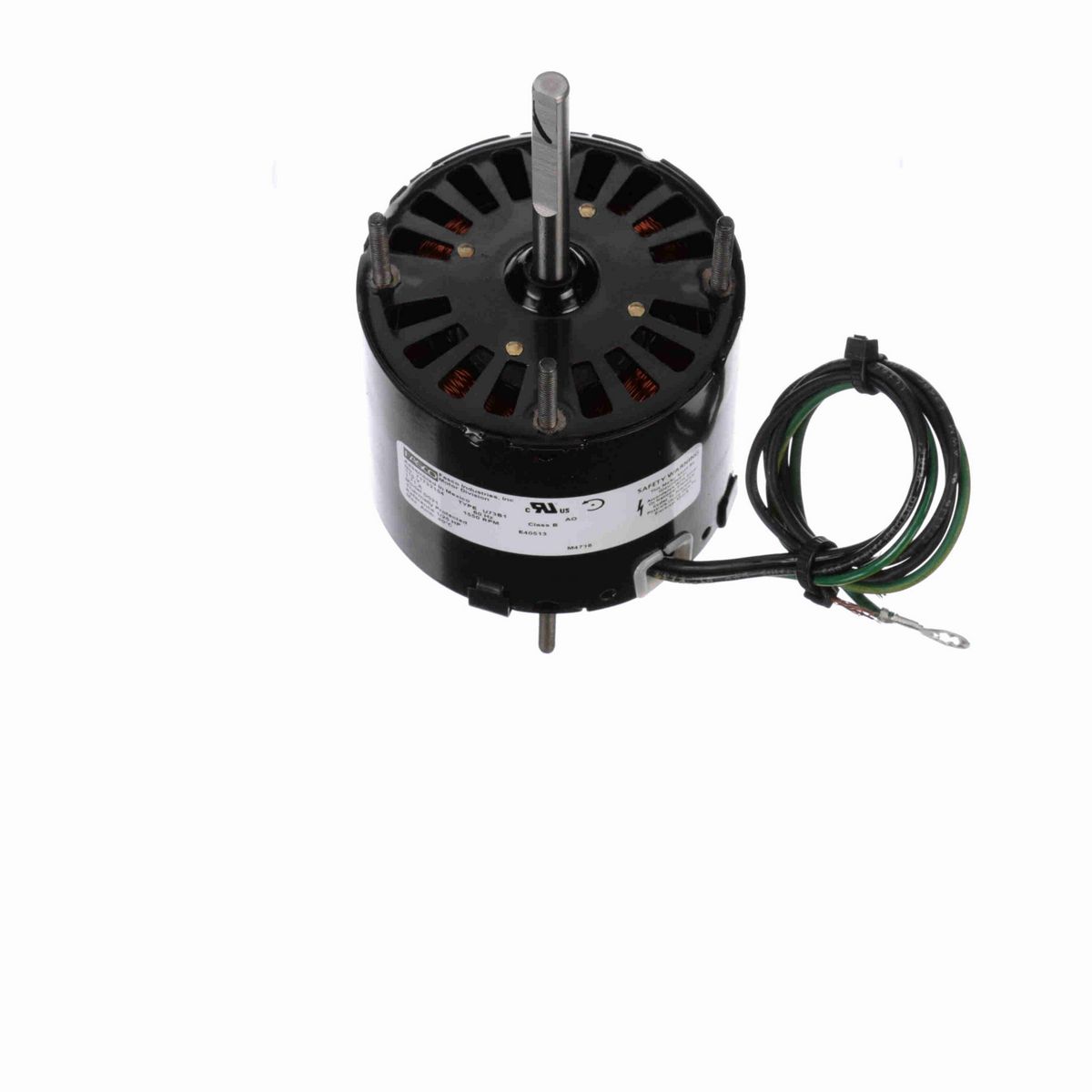 FASCO Ventilation Motor, 1/25 HP, 1 Ph, 60 Hz, 115 V, 1550 RPM, 1 Speed, 3.3" Diameter, OAO - D031