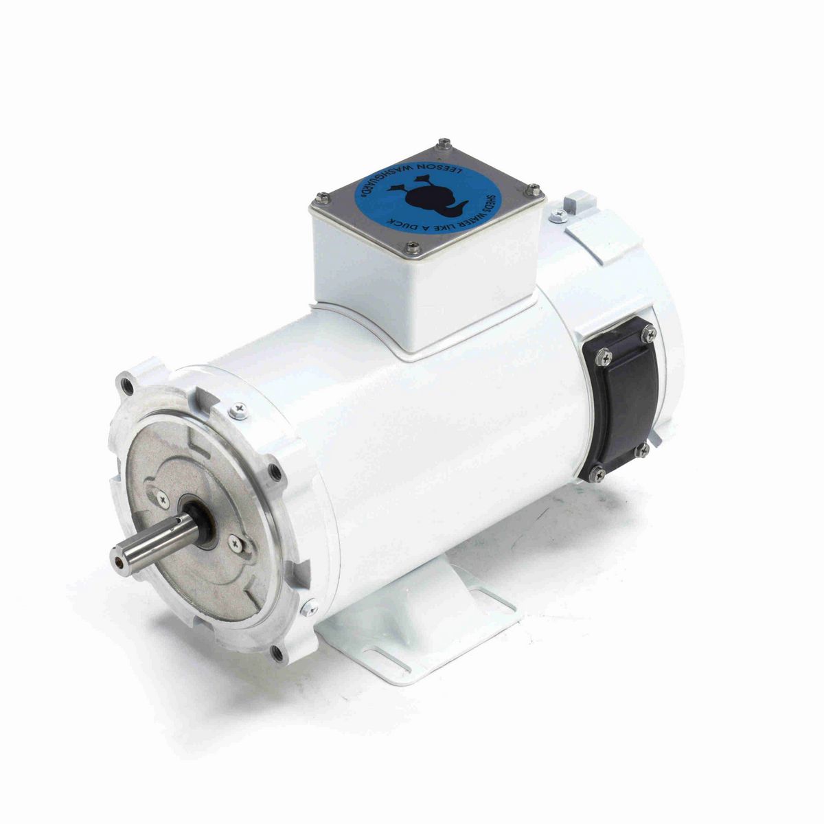 LEESON White Duck™ Washdown Motor, 0.50 HP, 90 V, 1750 RPM, S56C Frame, TENV - 108226.00