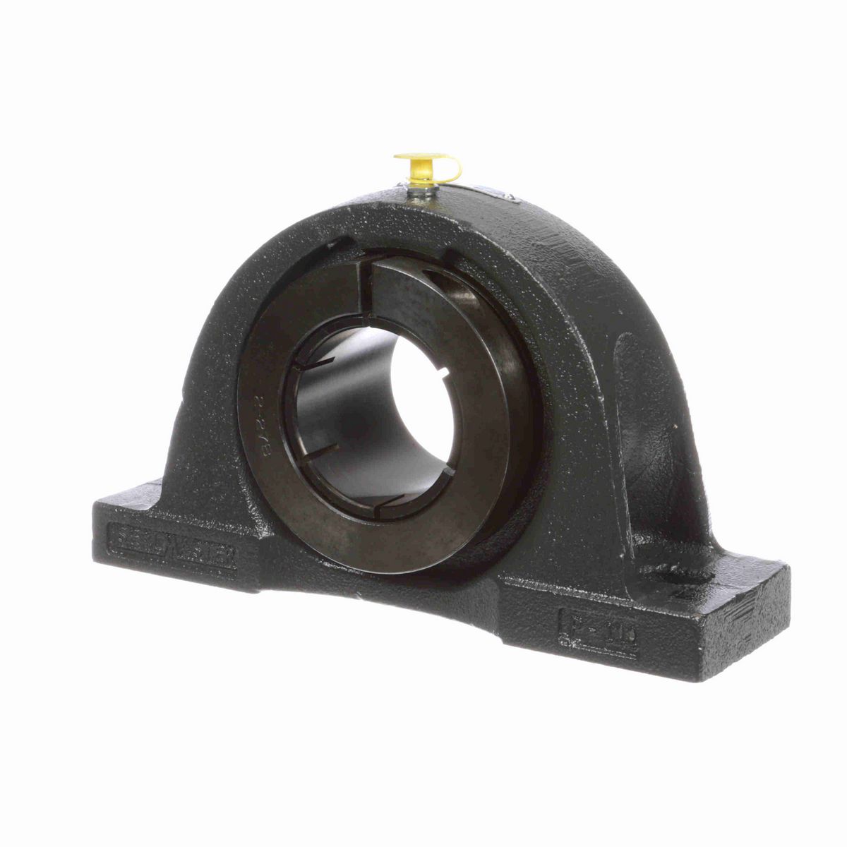 Sealmaster Mounted Cast Iron Two Bolt Pillow Block Ball Bearing - 52100 Bearing Steel, Black Oxided - Concentric Lock - NP-212TM