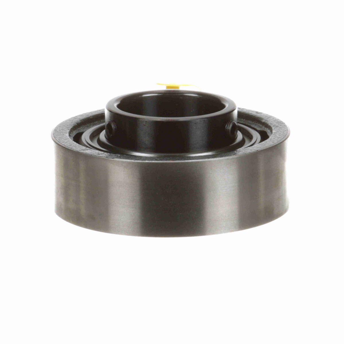 Sealmaster Mounted Cast Iron Cylindrical Cartridge Ball Bearing - 52100 Bearing Steel, Black Oxided - Setscrew Lock - SC-35C