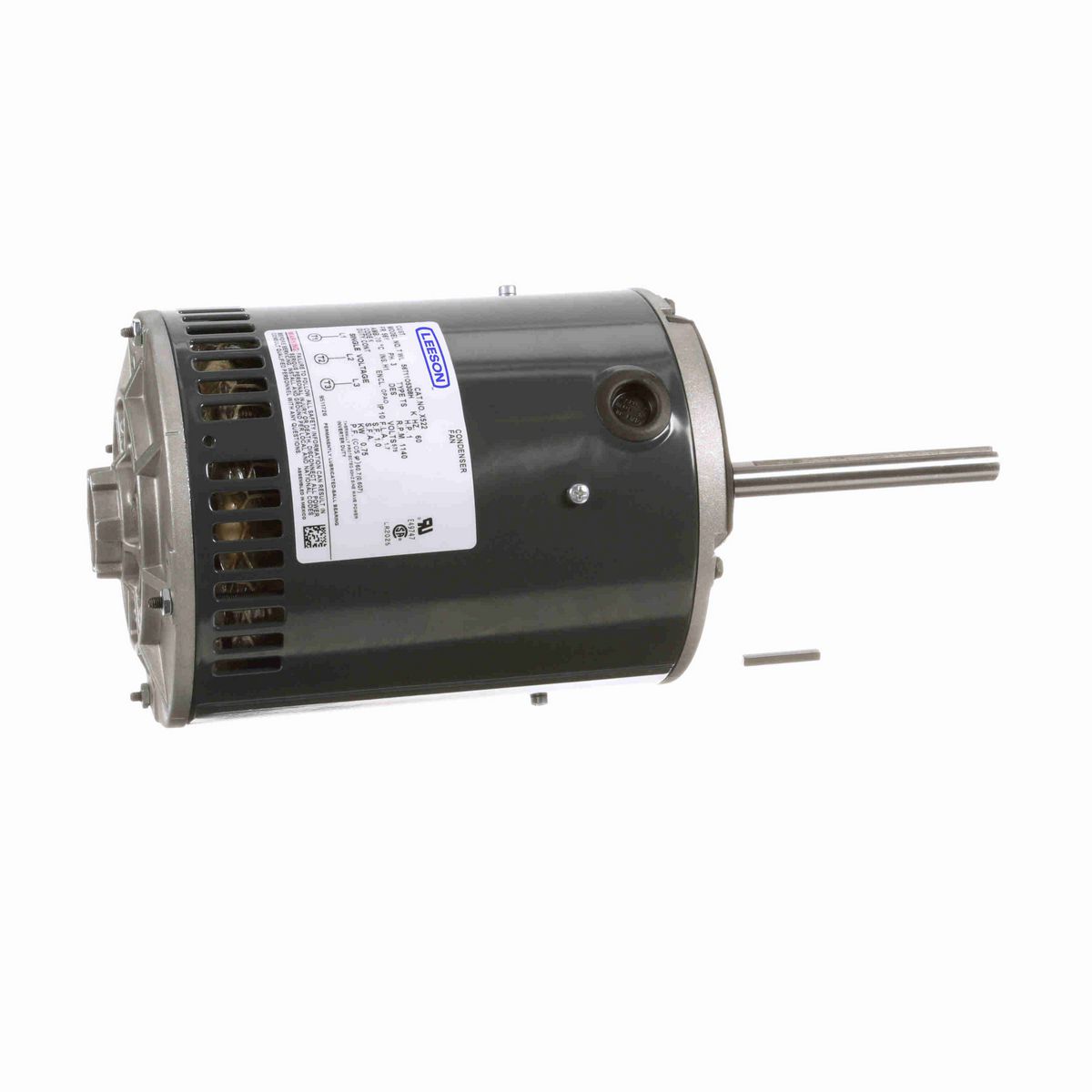 LEESON Condenser Fan Motor, 1 HP, 3 Ph, 60 Hz, 575 V, 1200 RPM, 56Y Frame, OPAO - X522