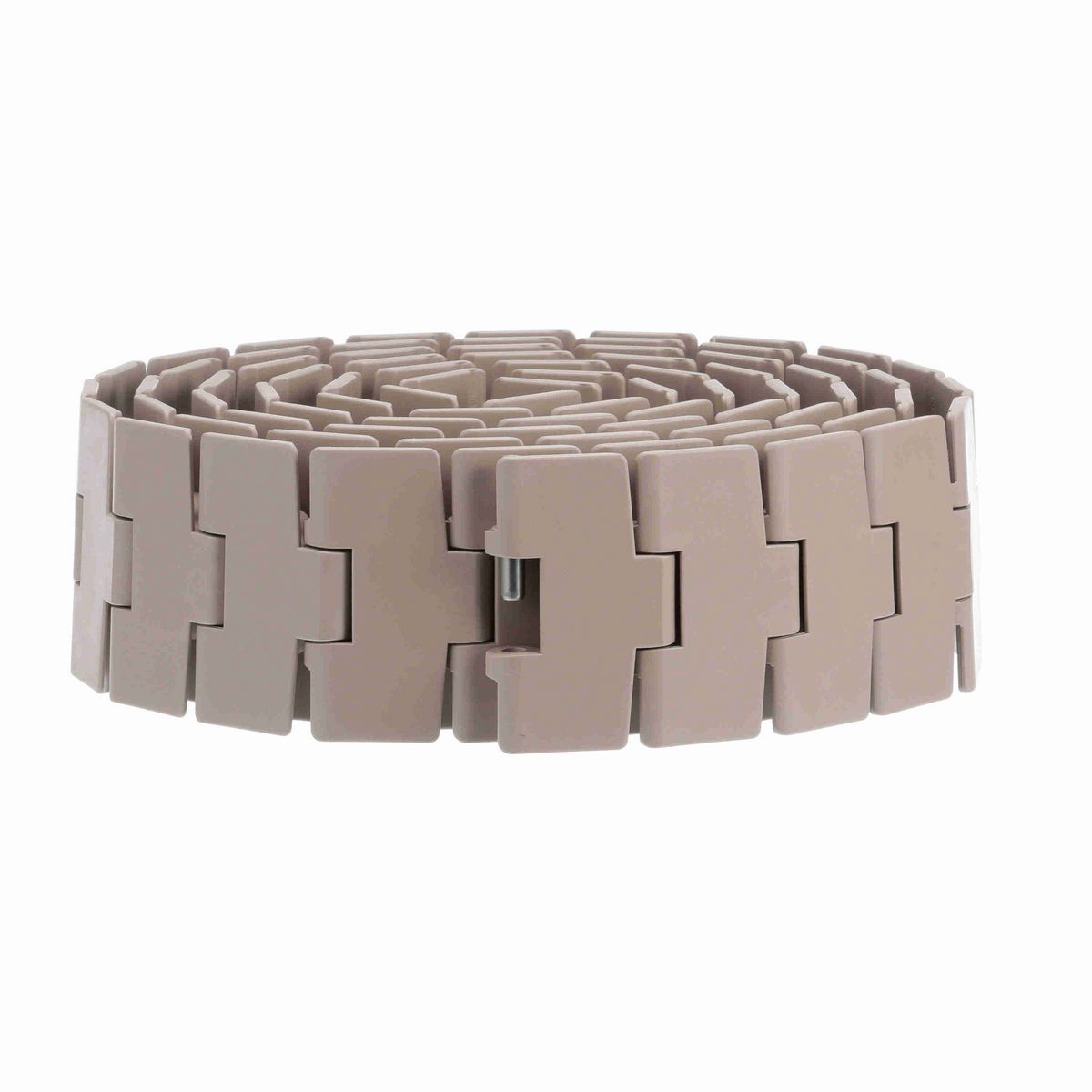 System Plast 879M Side-flexing Solid Top, Material: Tan Low Friction, Width: 3.25in, Pitch: 1.5in - LF879M-K325