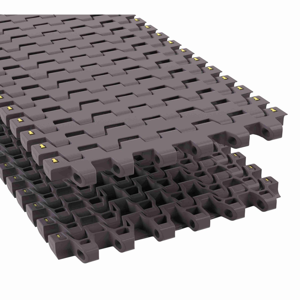 Rexnord 7966NT Side-flexing Flush Grid, Material: Brown High Performance, Width: 12in, Pitch: 1.5in - 81446291
