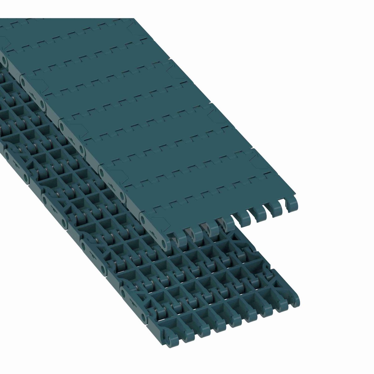 Rexnord 1000FT Straight Running Solid Top, Material: Green Low Friction Acetal, Width: 85mm, Pitch: 1in - 817.30.10