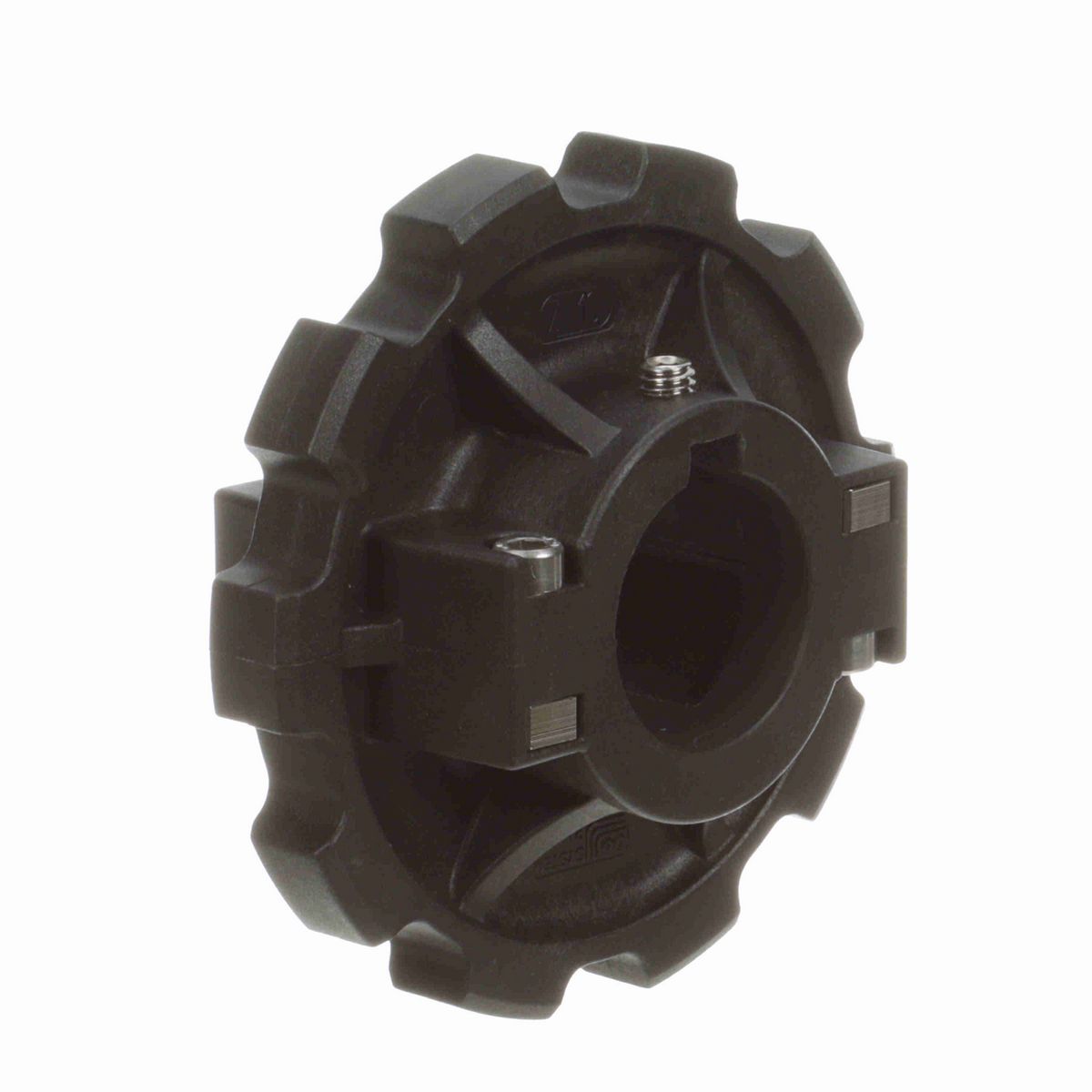 System Plast 880 Series Split Molded Sprocket with 10 Teeth, a 1-1/2in Round Shaft-Ready Bore and Setscrew - 880-10R1.5-DS-SS