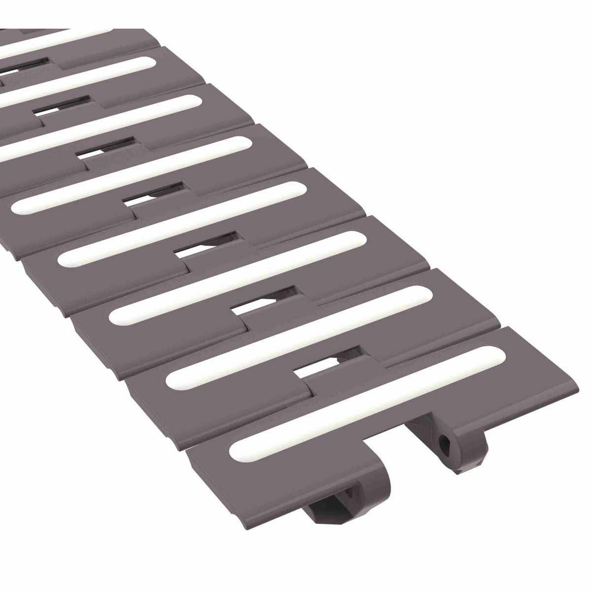 Rexnord 880TAB RubberTop® Side-flexing RubberTop®, Material: Brown High Performance, Width: 4.5in, Pitch: 1.5in - 81416102