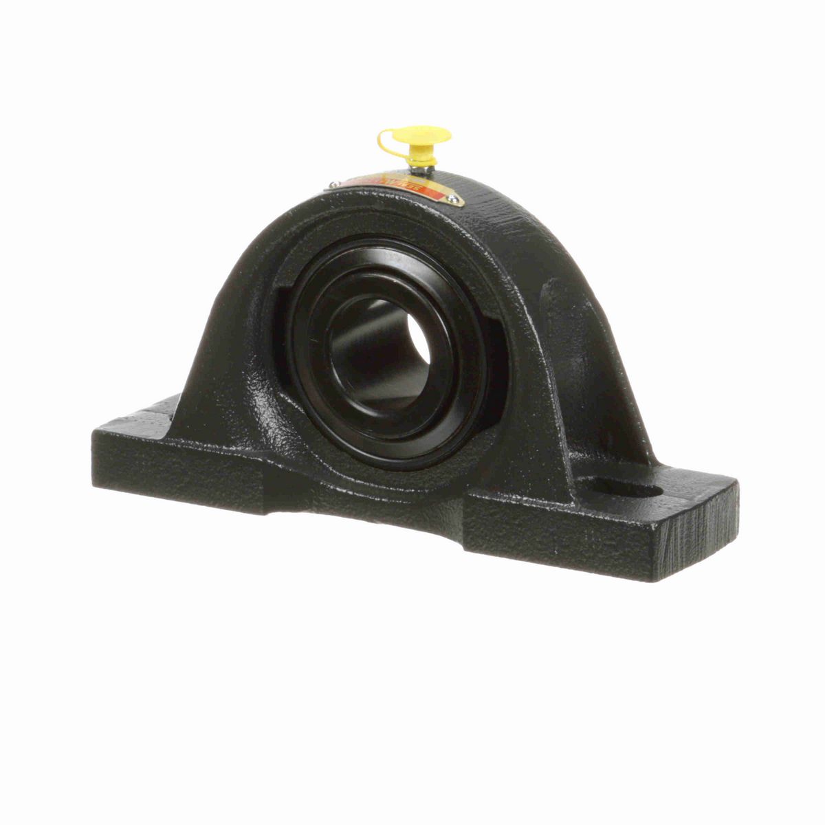 Sealmaster Mounted Cast Iron Two Bolt Pillow Block Ball Bearing - 52100 Bearing Steel, Black Oxided - Setscrew Lock - MP-22