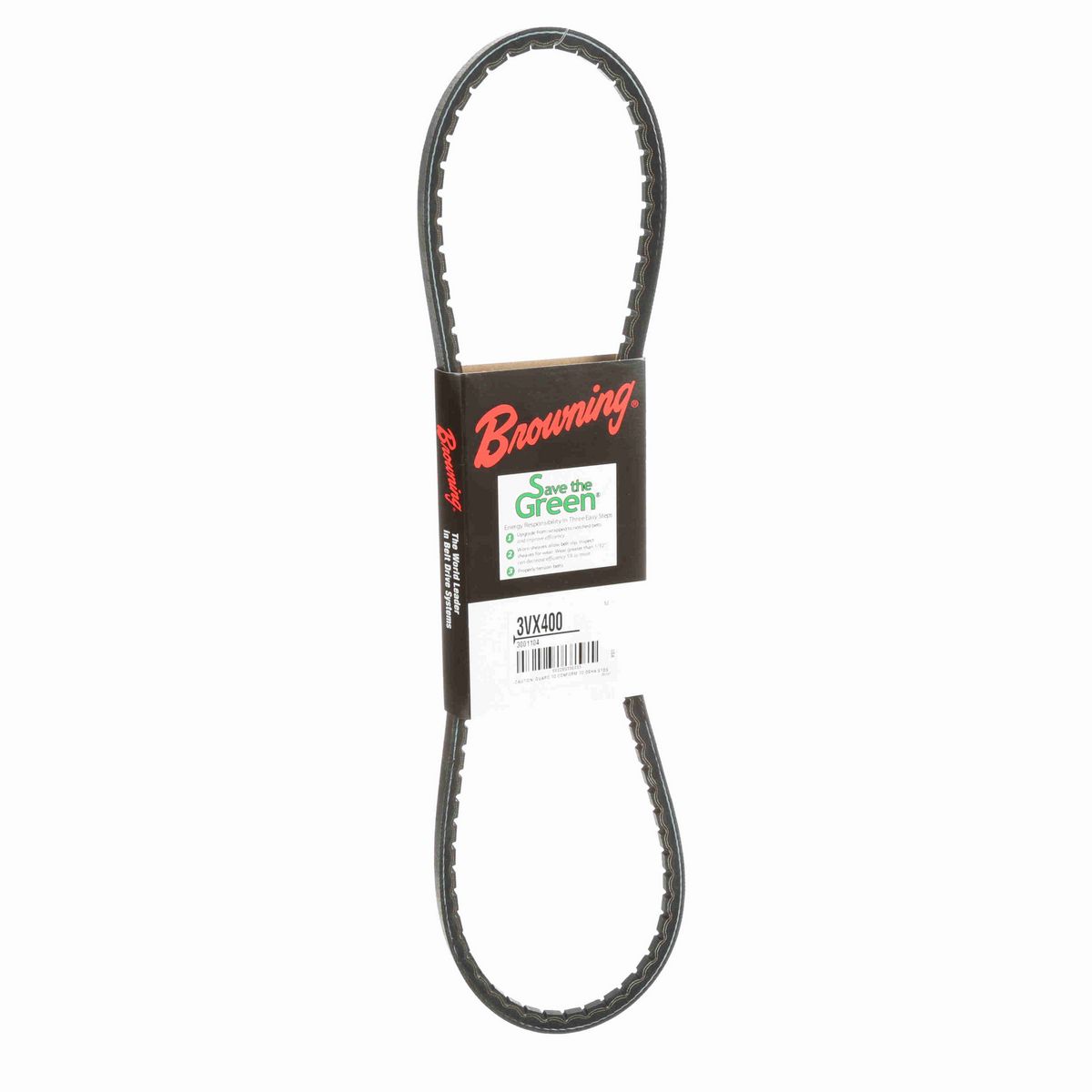 Browning EPDM Notched Belt 98% Efficient - 3VX400