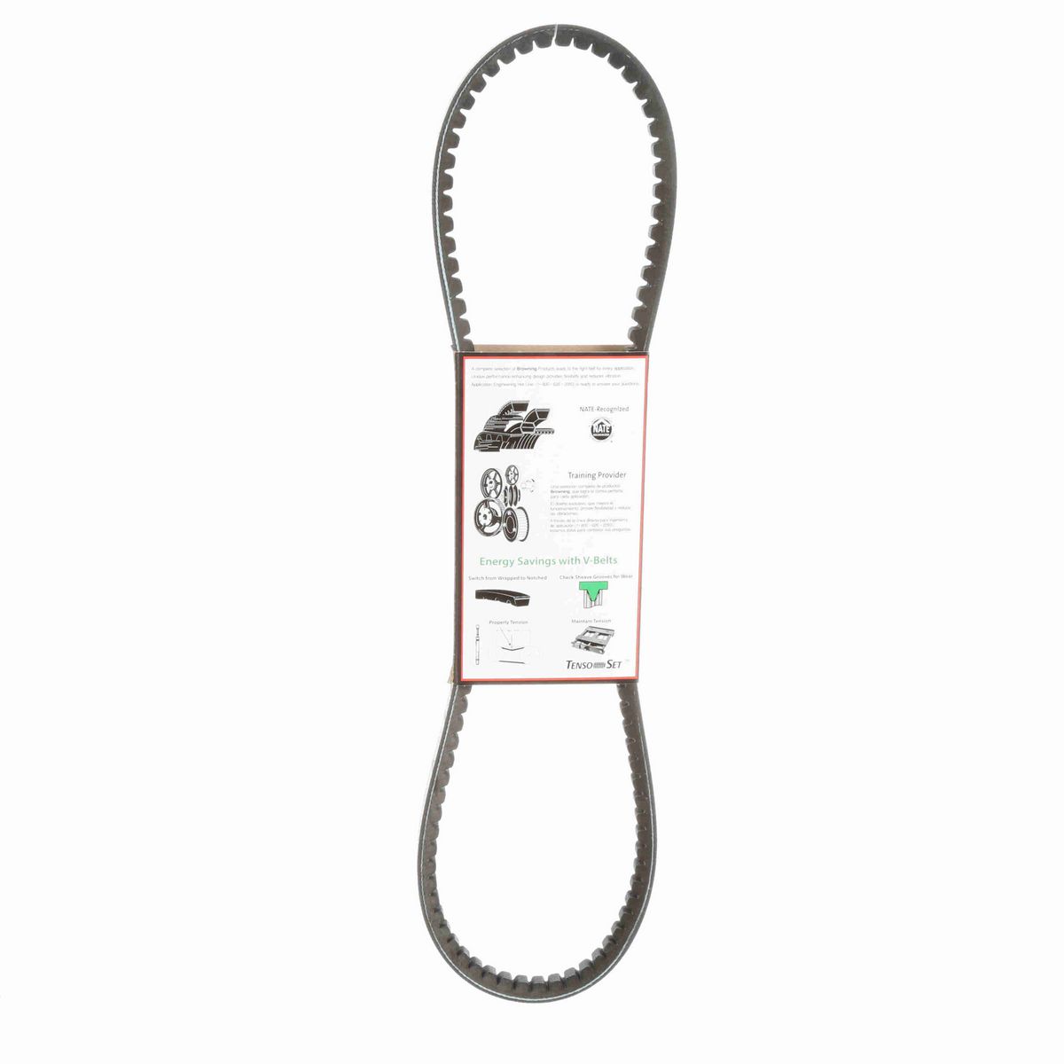 Browning EPDM Notched Belt 98% Efficient - AX38