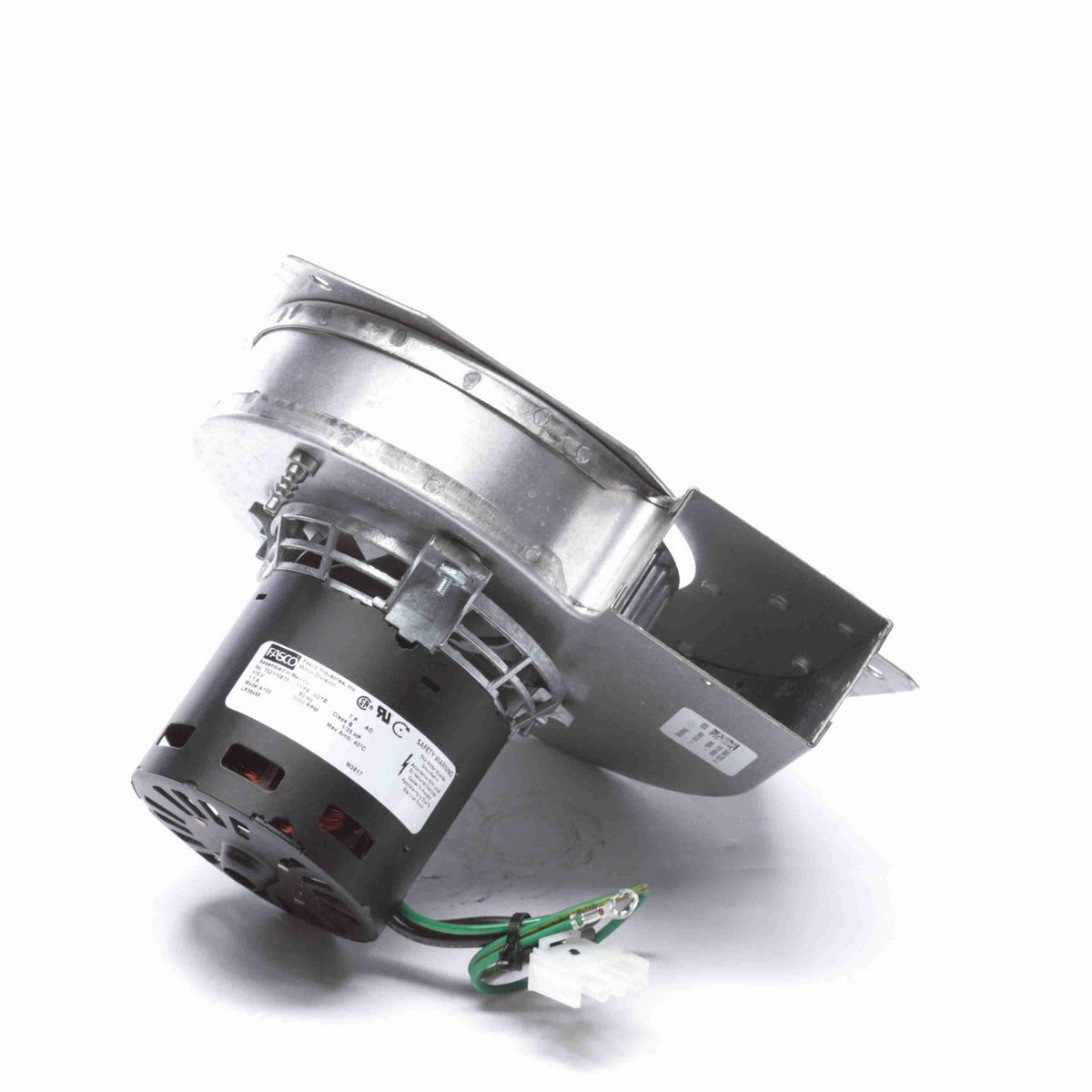 FASCO Rectangular Outlet Shaded Pole OEM Replacement Draft Inducer Blower, 115 Volts, Flange: No - A156