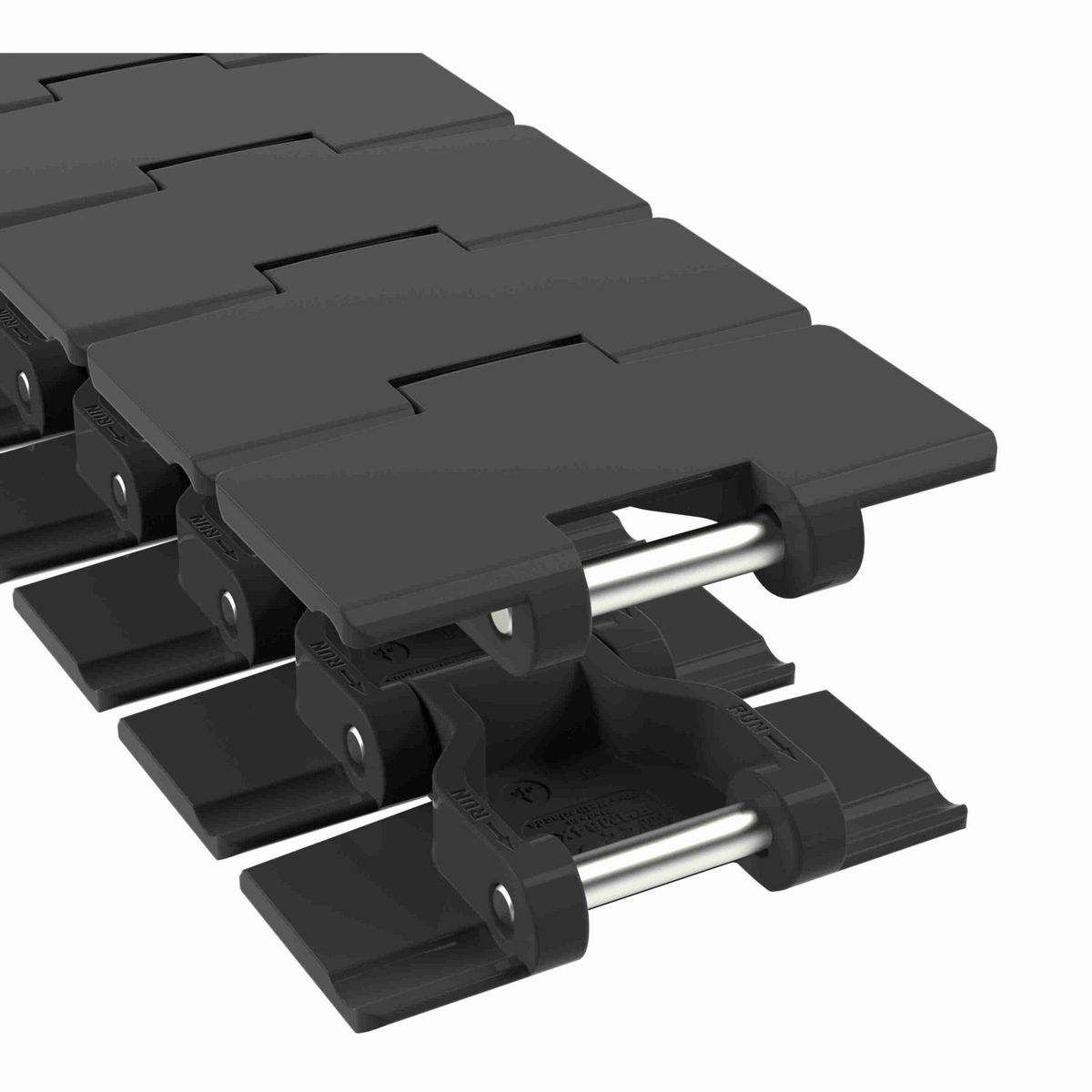 Rexnord 880M Side-flexing , Material: Black Anti-Static, Width: 3.25in, Pitch: 1.5in - 781.10.171