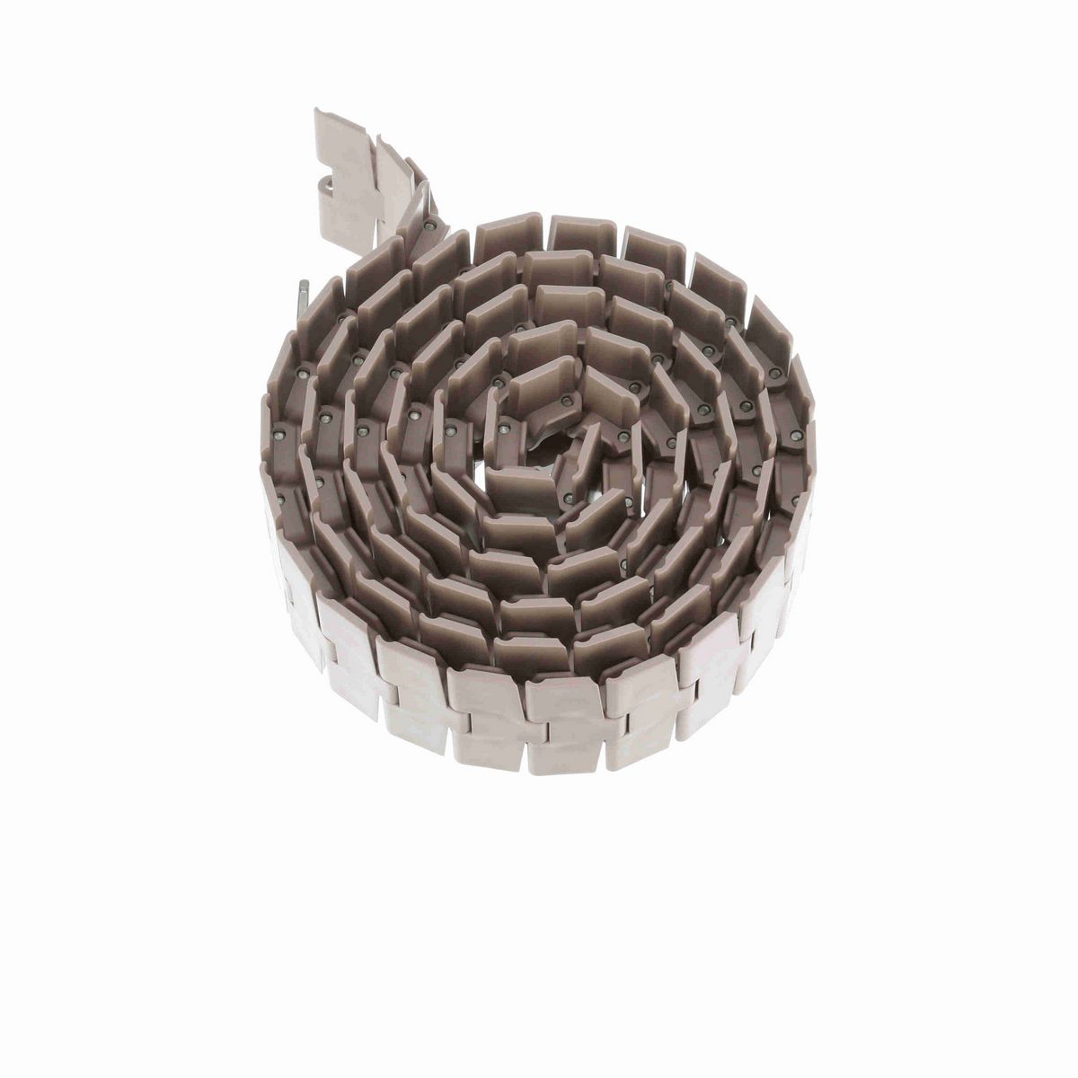 System Plast 879TAB Side-flexing Solid Top, Material: Tan Low Friction, Width: 4.5in, Pitch: 1.5in - LF879TAB-K450