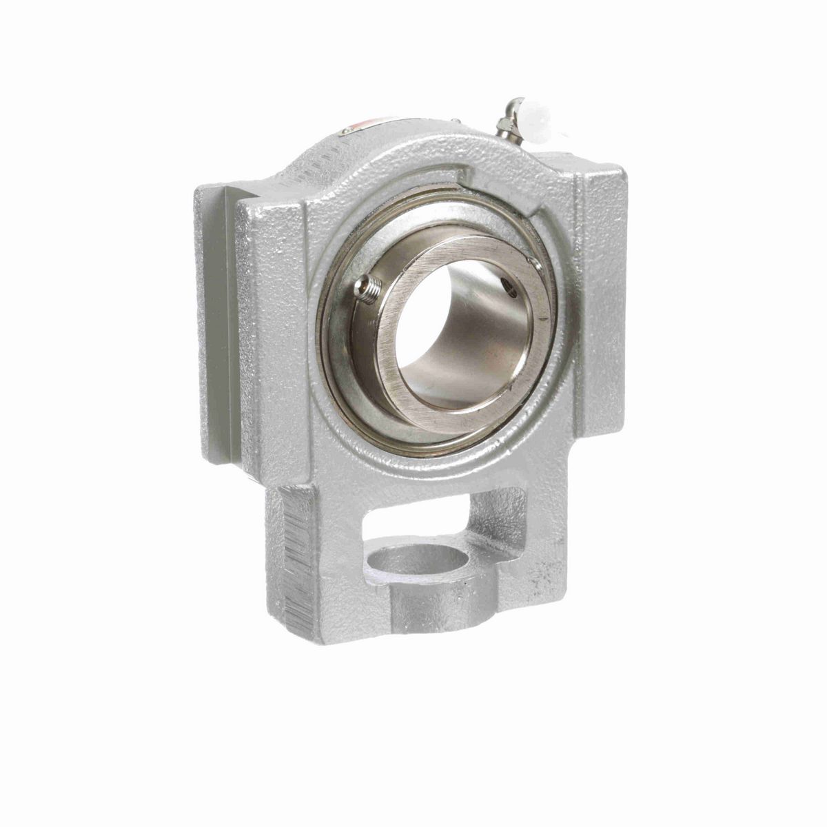 Sealmaster Mounted Flouropolymer Coated Cast Iron Wide Slot Take Up Ball Bearing - 52100 Bearing Steel, Phosphorus Nickel Coated - Setscrew Lock - Corrosion Resistant - CRSTF-PN32