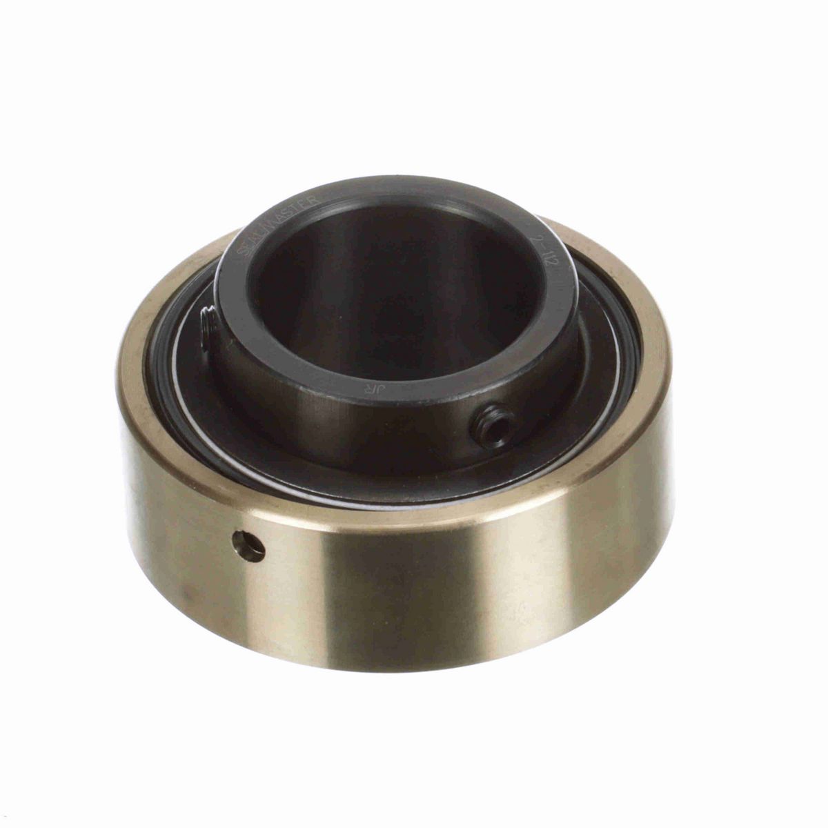 Sealmaster Mounted Insert Only Ball Bearing - 52100 Bearing Steel, Black Oxided - Setscrew Lock - AR-2-112