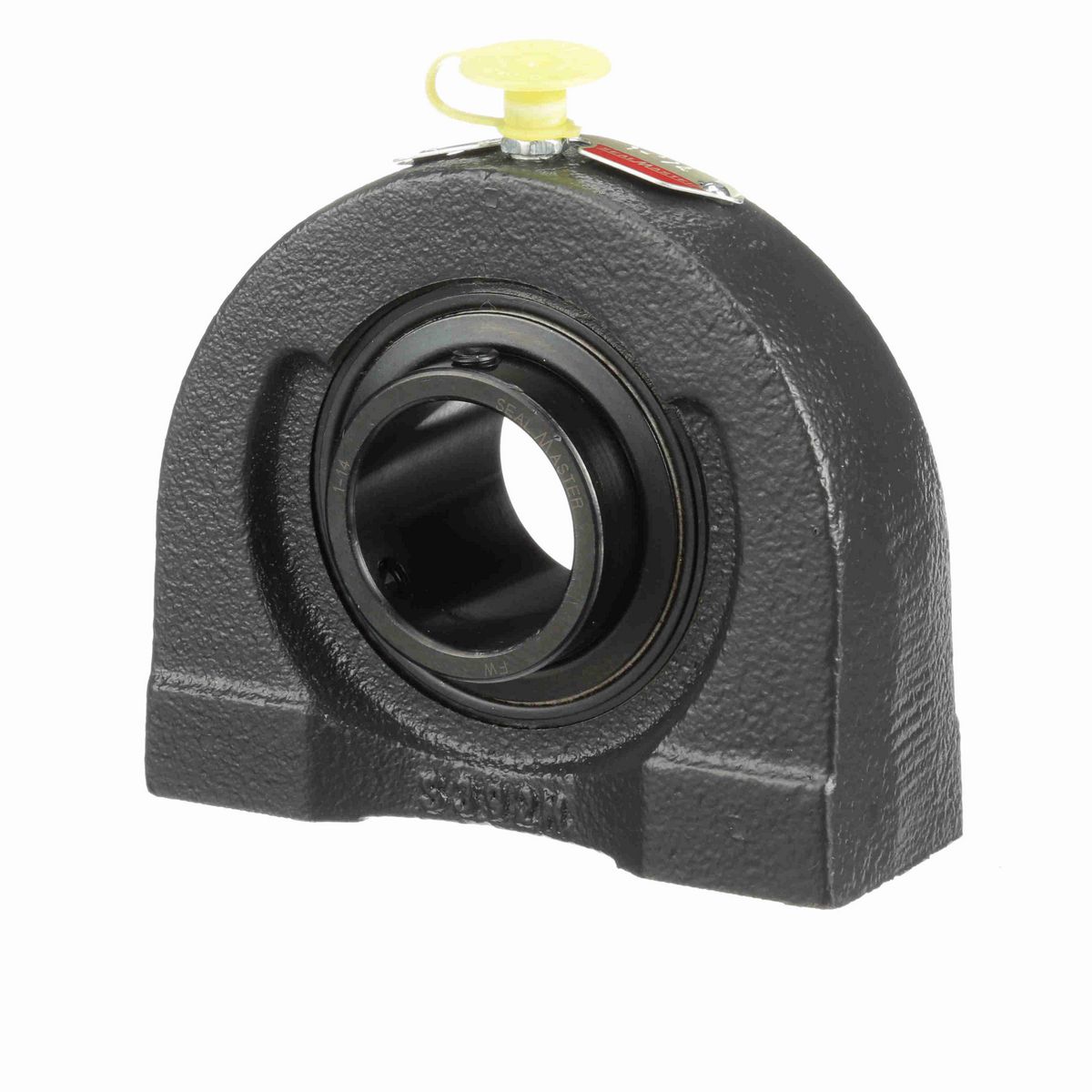Sealmaster Mounted Cast Iron Tapped Base Pillow Block Ball Bearing - 52100 Bearing Steel, Black Oxided - Setscrew Lock - TB-20R