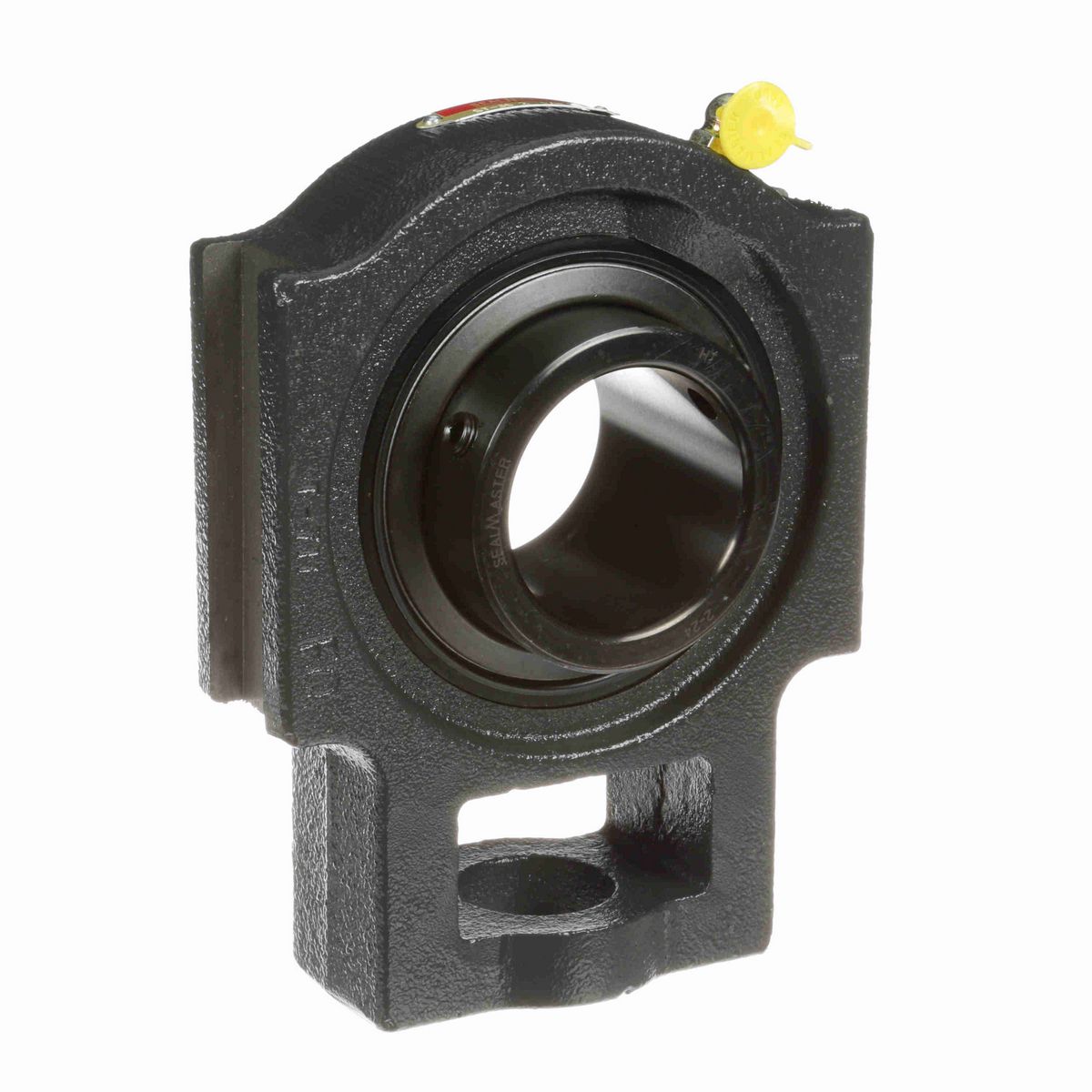 Sealmaster Mounted Cast Iron Wide Slot Take Up Ball Bearing - 52100 Bearing Steel, Black Oxided - Setscrew Lock - ST-36