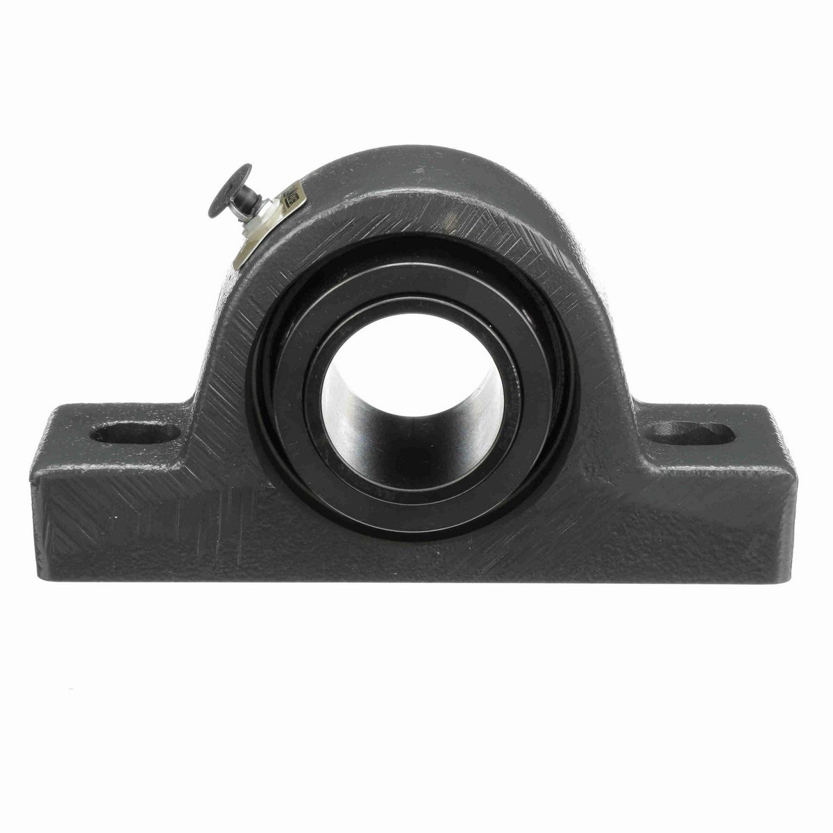 Sealmaster Mounted Cast Iron Two Bolt Pillow Block Spherical Roller - 52100 Bearing Steel, Black Oxided - Collar Mount Lock - USRB5000-115-C