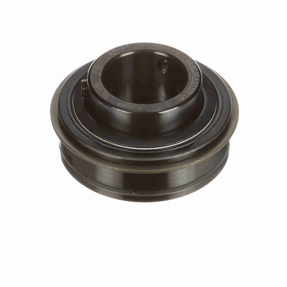 Sealmaster Mounted Insert Only Ball Bearing - 52100 Bearing Steel, Black Oxided - Setscrew Lock - ER-21