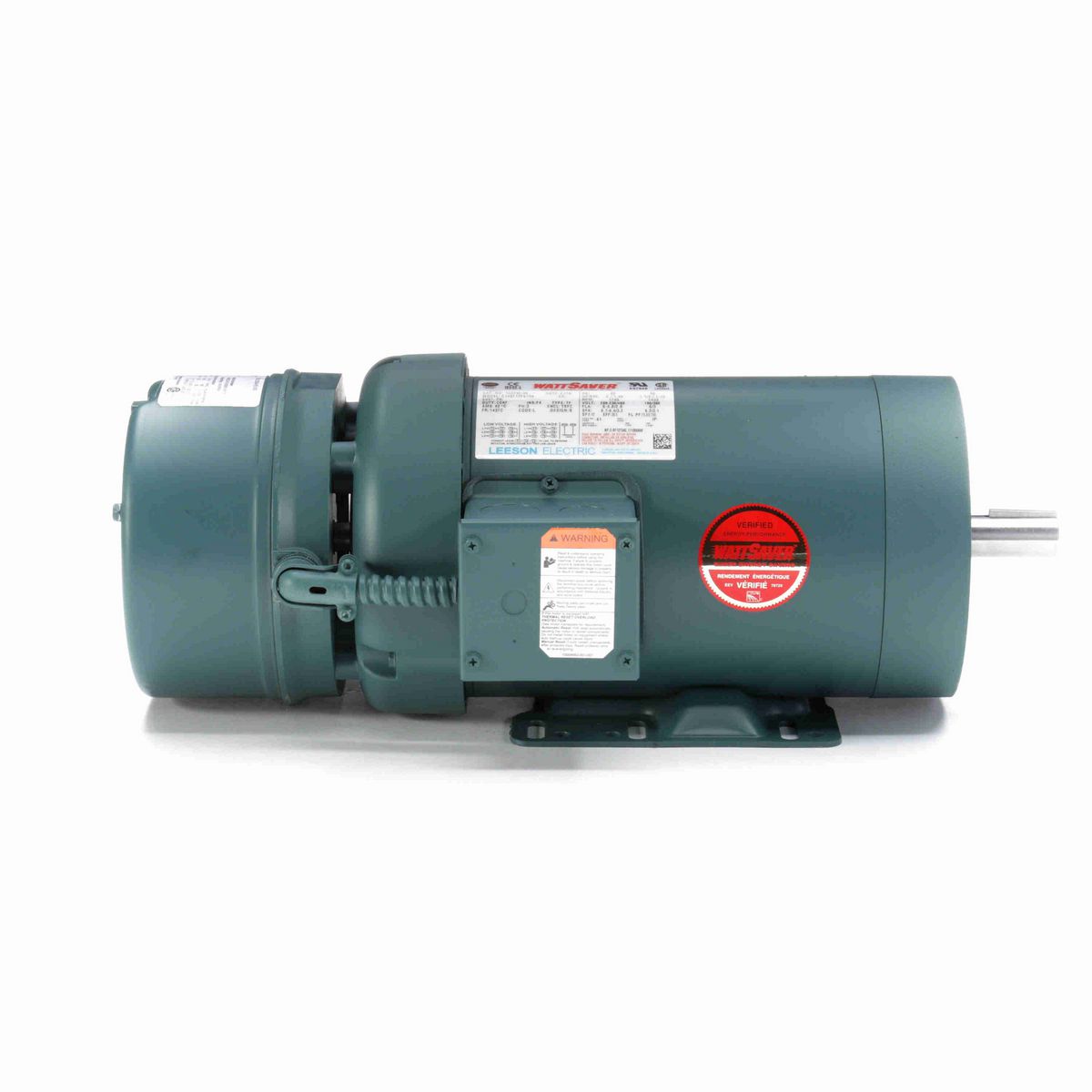 LEESON Brake Motor, 2 & 1.50 HP, 3 Ph, 60 & 50 Hz, 230/460 & 190/380 V, 1800 & 1500 RPM, 145TC Frame, TEFC - 122250.00