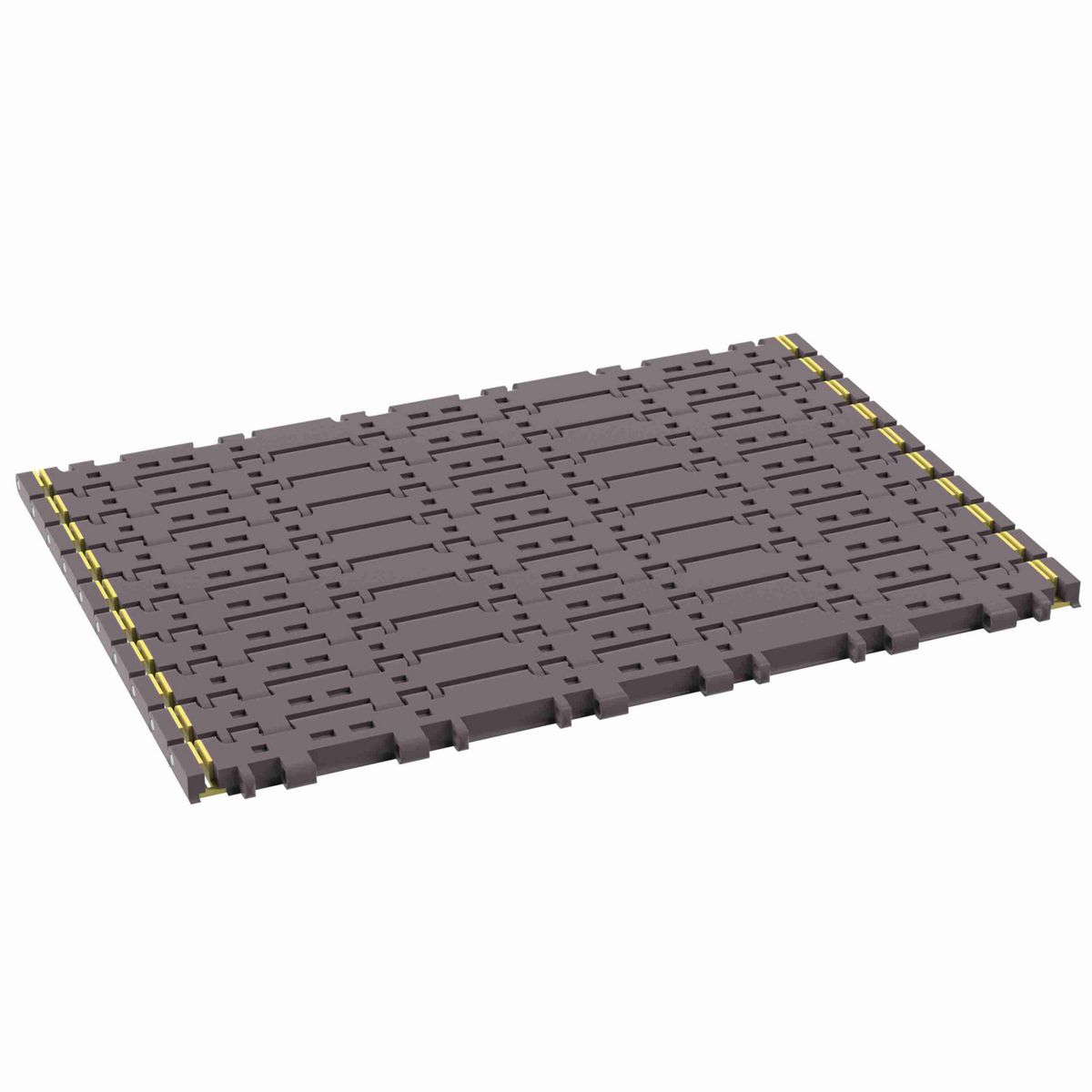 Rexnord 7956NT Side-flexing Flush Grid, Material: Brown High Performance, Width: 18in, Pitch: 1.25in - 81450721