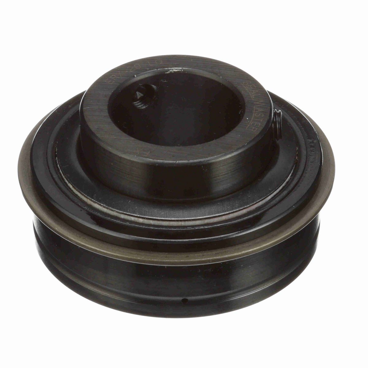 Sealmaster Mounted Insert Only Ball Bearing - 52100 Bearing Steel, Black Oxided - Setscrew Lock - Low Drag - ERX-20 LO