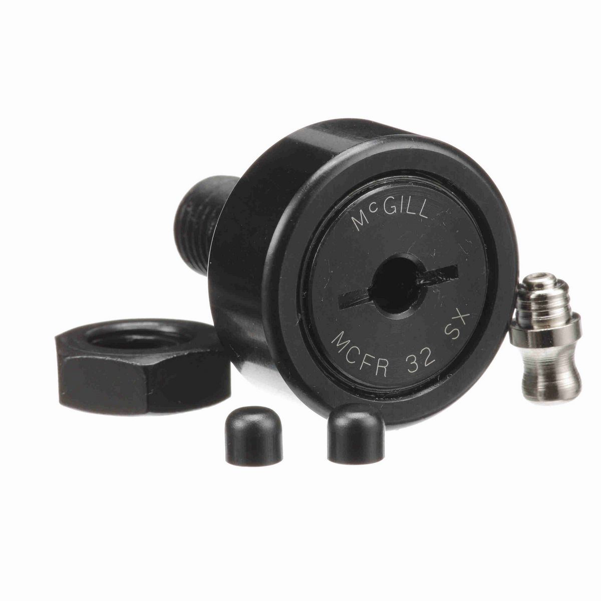 Опорный ролик с цапфой McGill CAMROL MCFR 32 SX, цилиндрический, с уплотнением, со шлицем под отвёртку, метрический