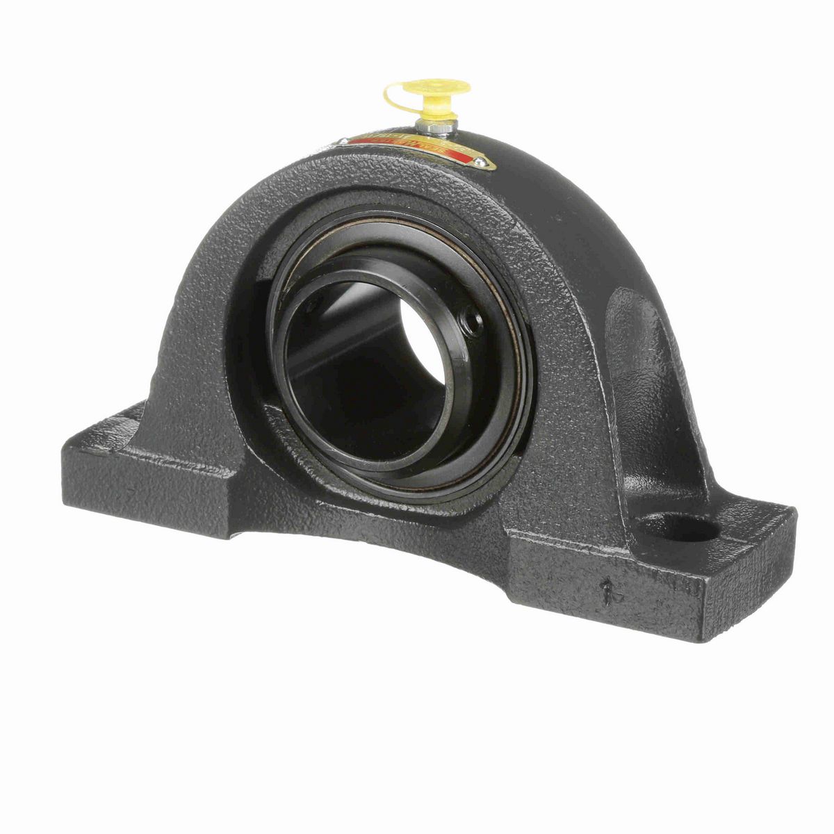 Sealmaster Mounted Cast Iron Two Bolt Pillow Block Ball Bearing - 52100 Bearing Steel, Black Oxided - Double Setscrew Lock - NPD-31