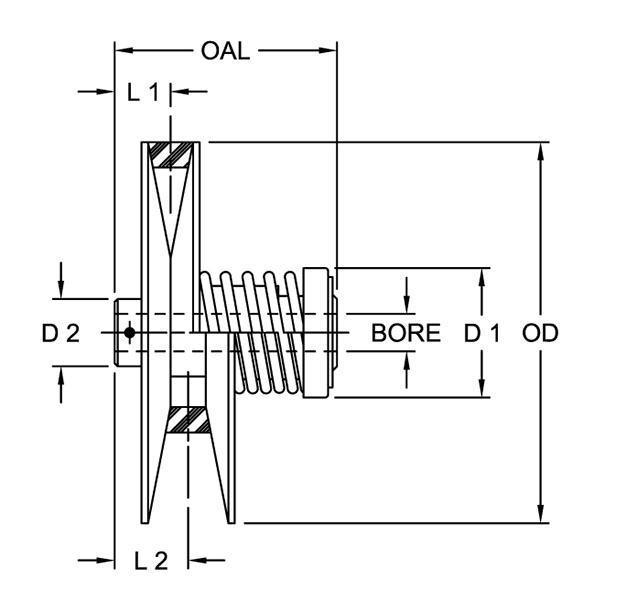 Econoline Series Variable Speed Drive Pulleys w/ Keyway - Imperial Timken 68514427866