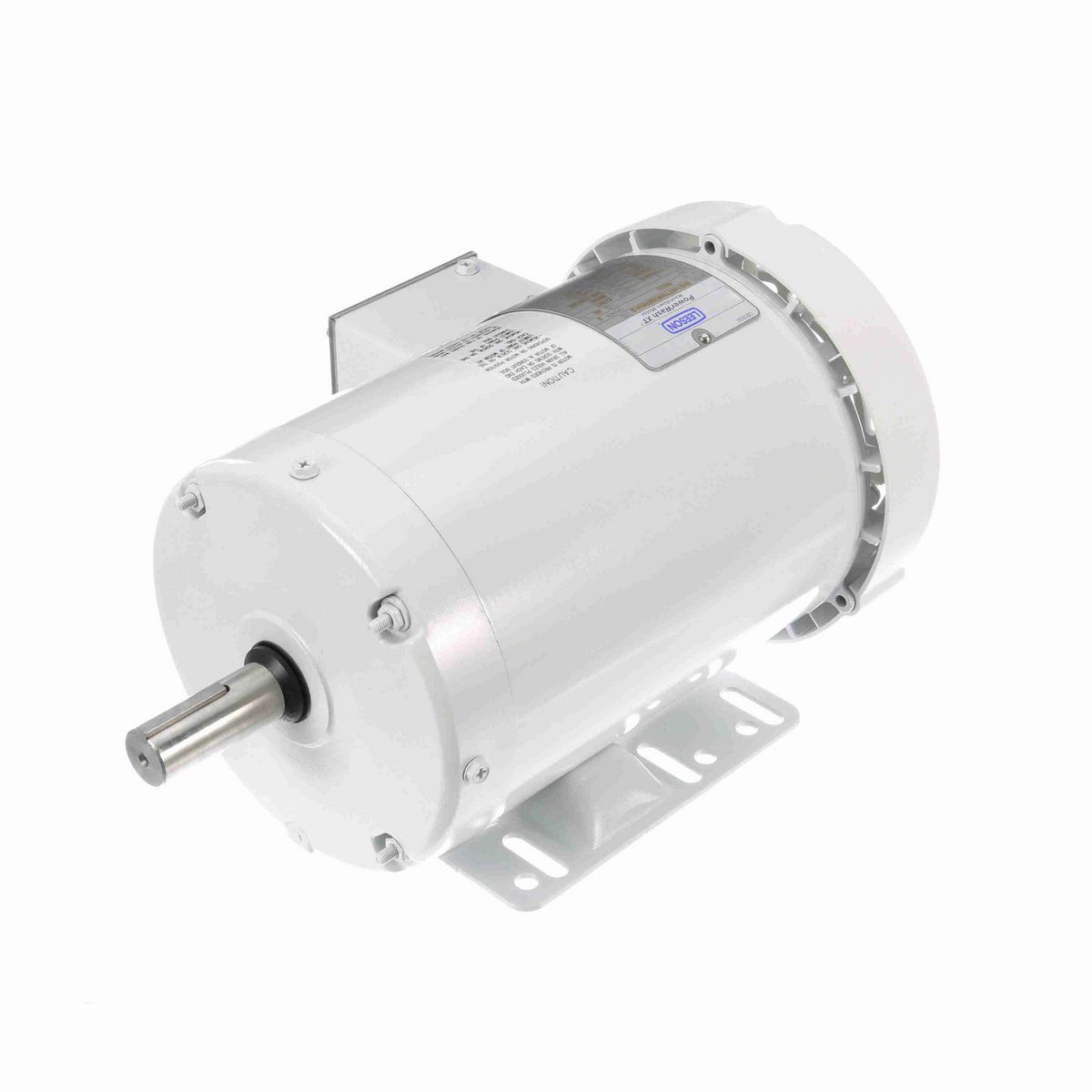 LEESON General Purpose Motor, 1 & 1 HP, 3 Ph, 60 & 50 Hz, 230/460 & 208-230/460 V, 1200 & 1000 RPM, 145T Frame, TEFC - N323