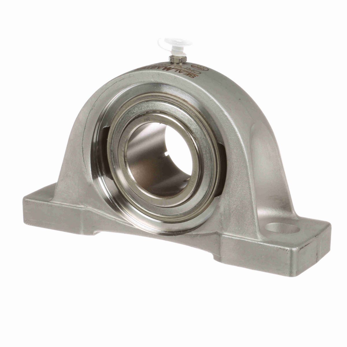 Sealmaster Mounted Stainless Steel Two Bolt Pillow Block Ball Bearing - 52100 Bearing Steel, Phosphorus Nickel Coated - Concentric Lock - Corrosion Resistant - CRPS-PN31T