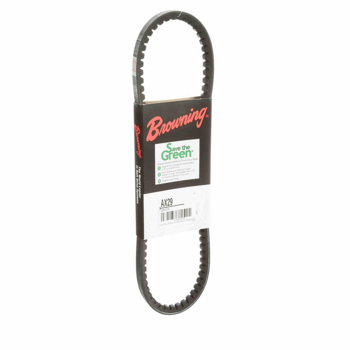 Browning EPDM Notched Belt 98% Efficient - AX29