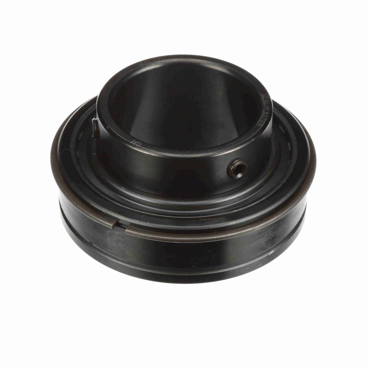 Sealmaster Mounted Insert Only Ball Bearing - 52100 Bearing Steel, Black Oxided - Setscrew Lock - ER-39C