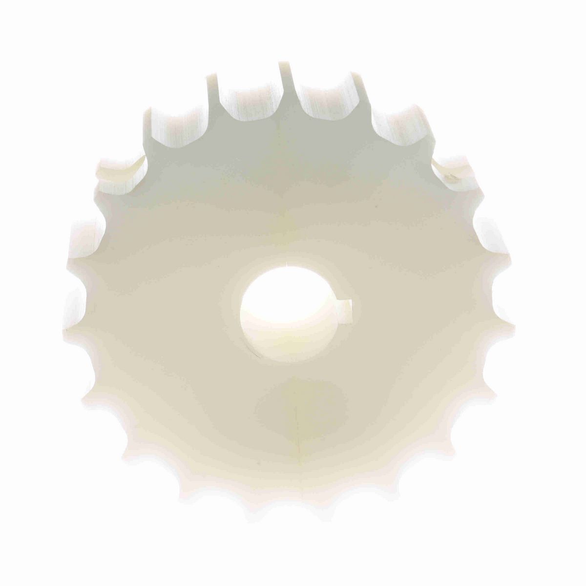 System Plast 815 Series Split Machined Sprocket with 19 Teeth, a 1in Round Shaft-Ready Bore and Setscrew - 815-19R1-DMS-SS