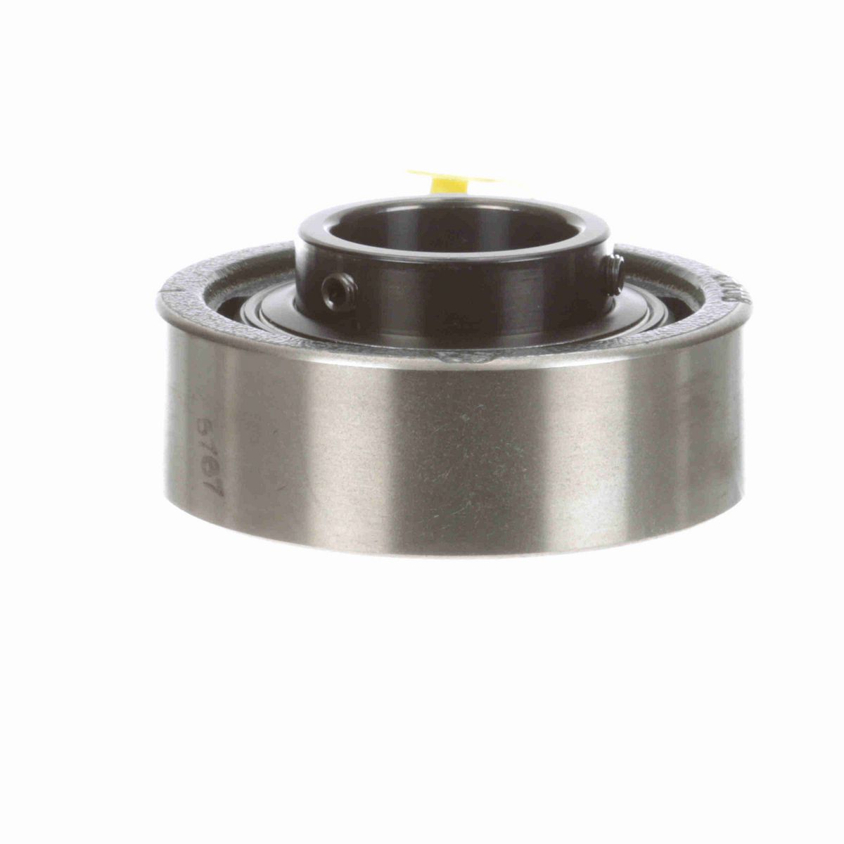 Sealmaster Mounted Cast Iron Cylindrical Cartridge Ball Bearing - 52100 Bearing Steel, Black Oxided - Setscrew Lock - SC-209