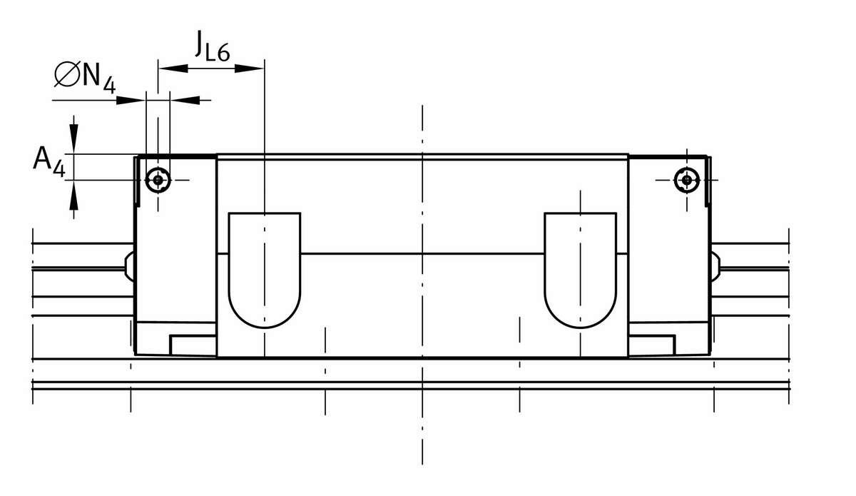 Направляющая качения с циркуляцией роликов INA RUE65-F