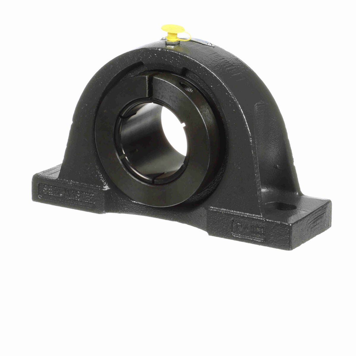 Sealmaster Mounted Cast Iron Two Bolt Pillow Block Ball Bearing - 52100 Bearing Steel, Black Oxided - Concentric Lock - NP-212TMC