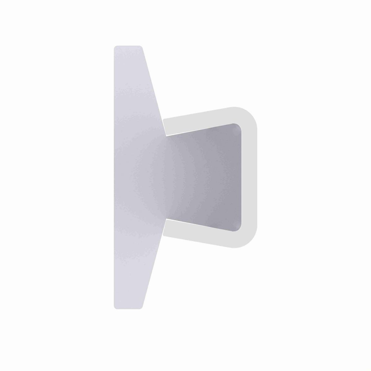 System Plast Wide Flat Guide Rail: 1.25"W X 0.69"H X 96"L White UHMW-PE - VG-SSWFS-1.25-8