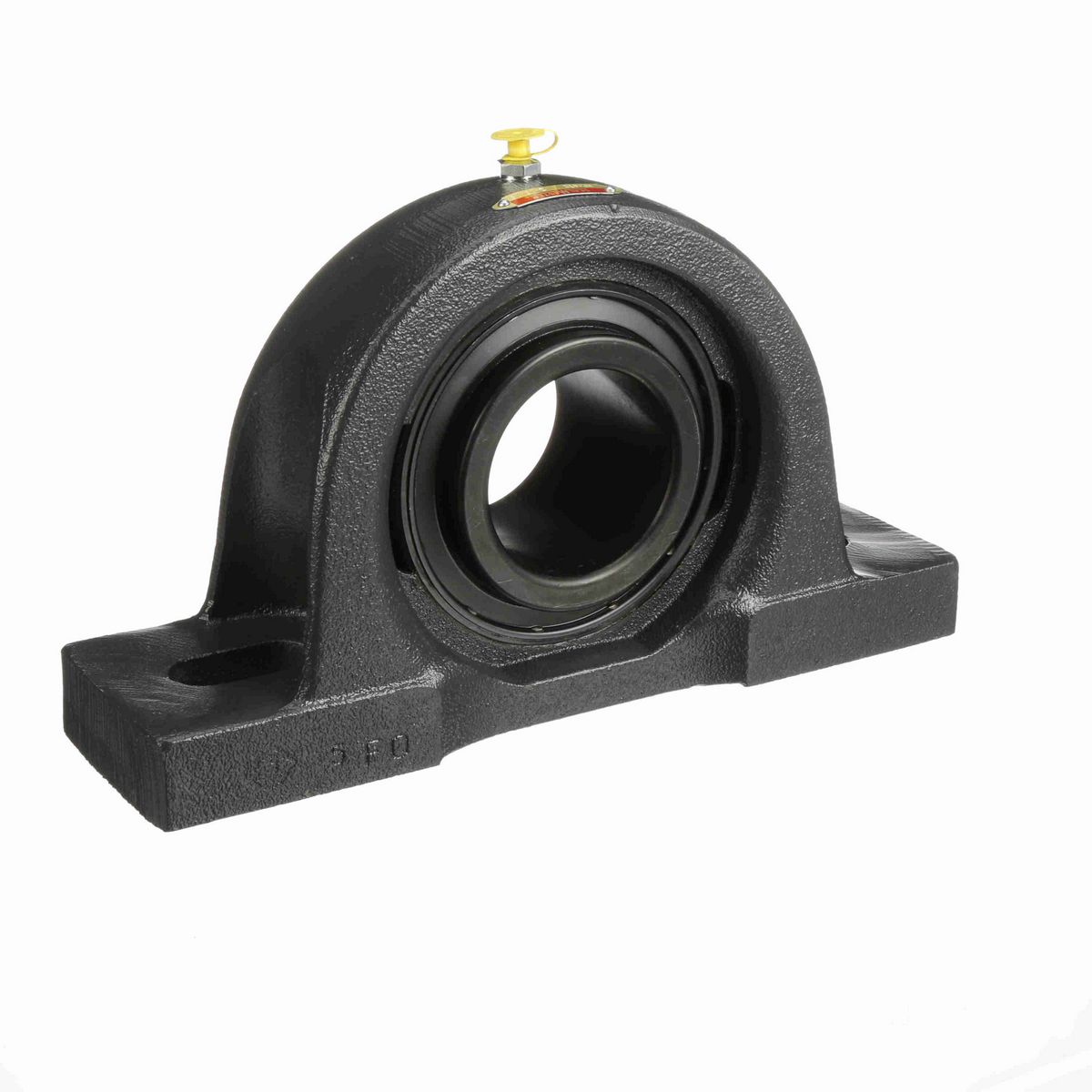 Sealmaster Mounted Cast Iron Two Bolt Pillow Block Ball Bearing - 52100 Bearing Steel, Black Oxided - Setscrew Lock - MP-47C