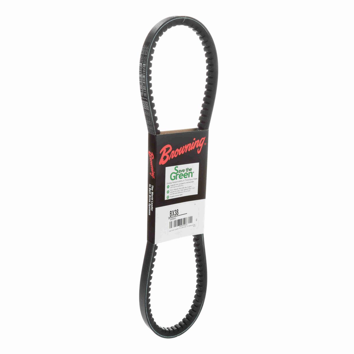 Browning EPDM Notched Belt 98% Efficient - BX38