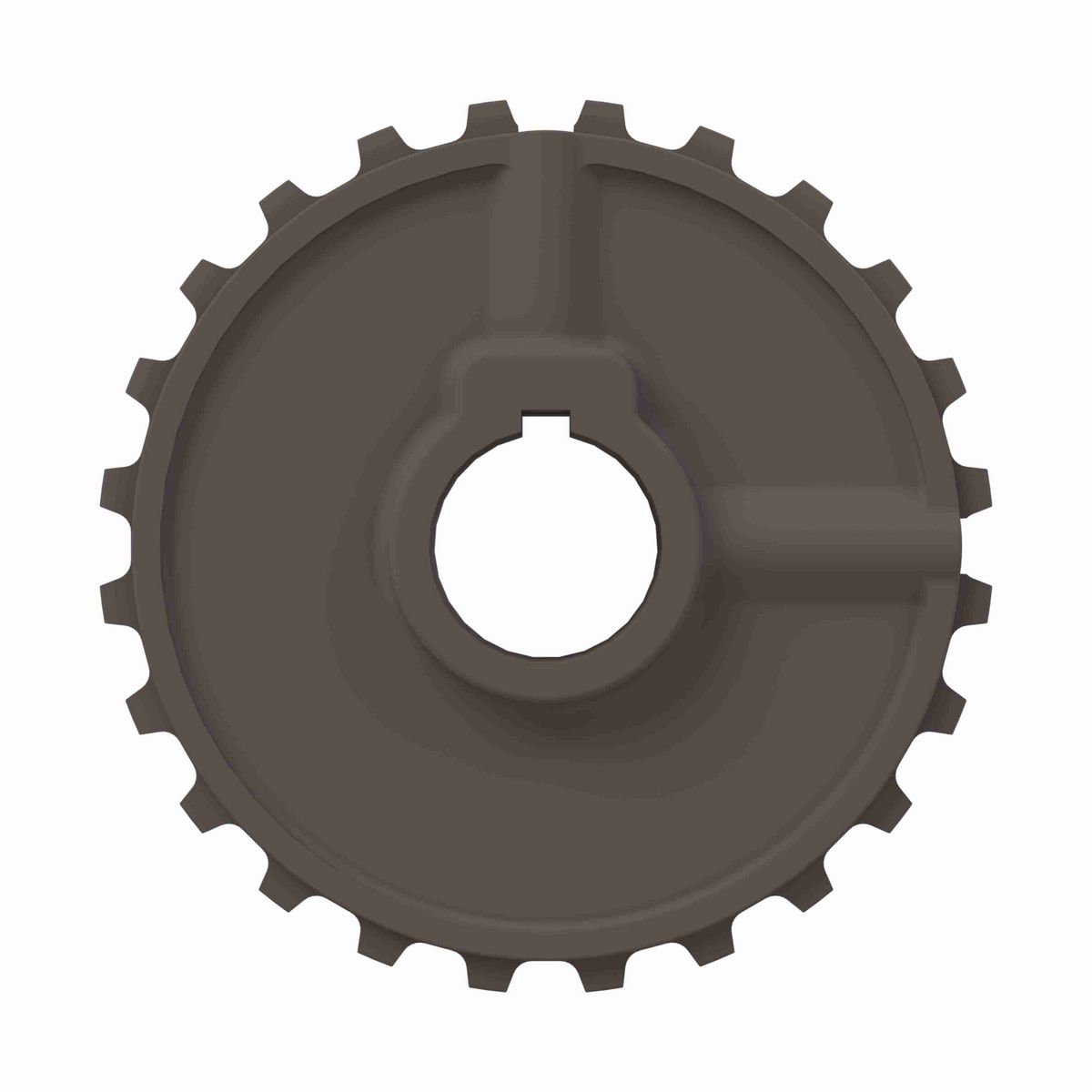 Rexnord 5930 Series Solid One Piece Molded Acetal Sprocket with 24 Teeth and a 1-3/16in Round Shaft-Ready Bore with Keyway & 2 Setscrews - 114-699-5