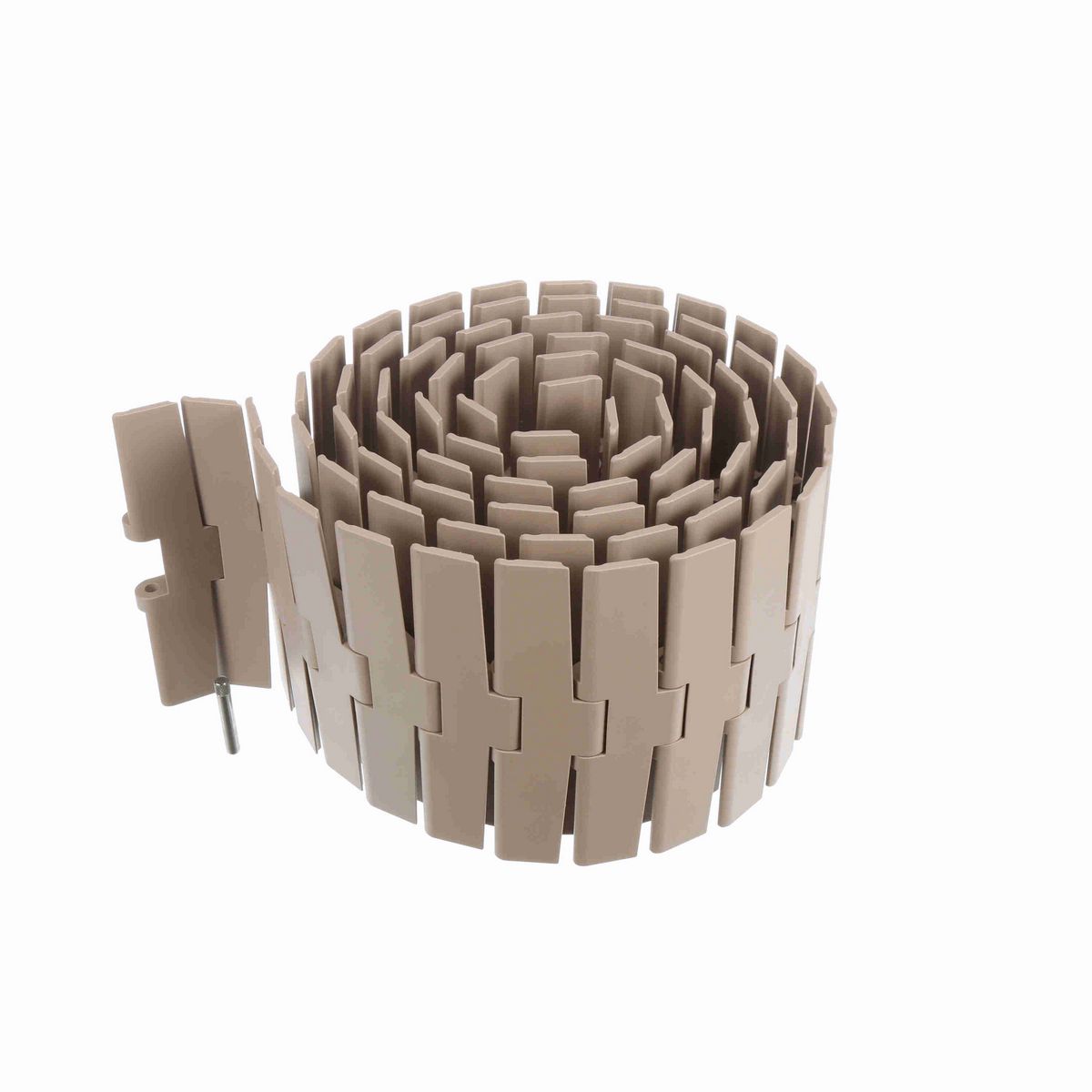 System Plast 882M Side-flexing Solid Top, Material: Tan Low Friction, Width: 7.5in, Pitch: 1.5in - LF882M-K750