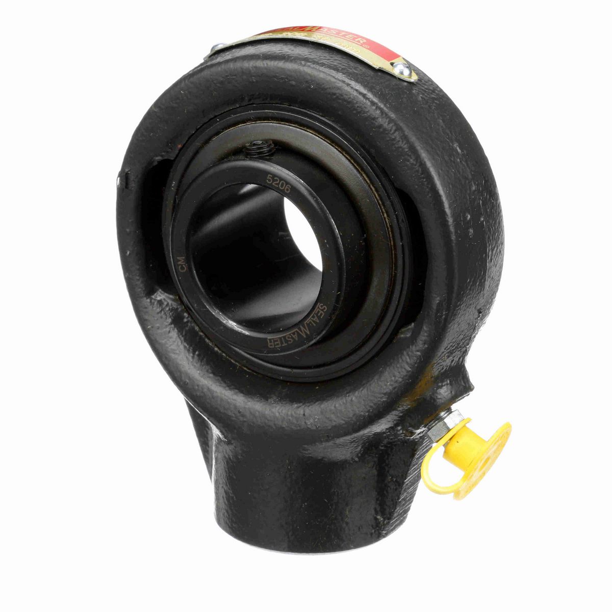 Sealmaster Mounted Cast Iron Hanger Unit Ball Bearing - 52100 Bearing Steel, Black Oxided - Setscrew Lock - SEHB-206