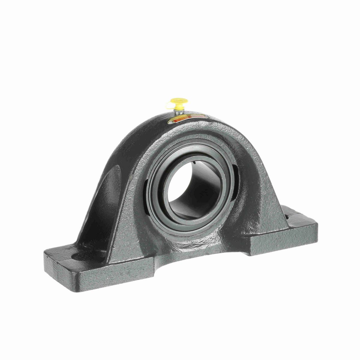 Sealmaster Mounted Cast Iron Two Bolt Pillow Block Ball Bearing - 52100 Bearing Steel, Black Oxided - Setscrew Lock - SP-39