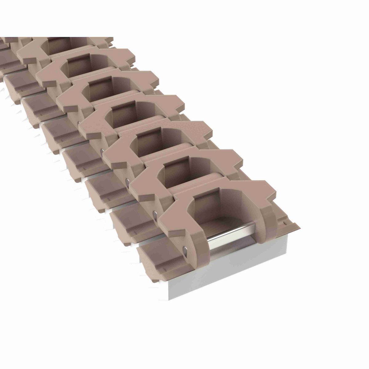 Rexnord 882TAB SideGrip™ Side-flexing, Material: Tan Low Friction, Width: 3.75in, Pitch: 1.5in - LF882-SJ