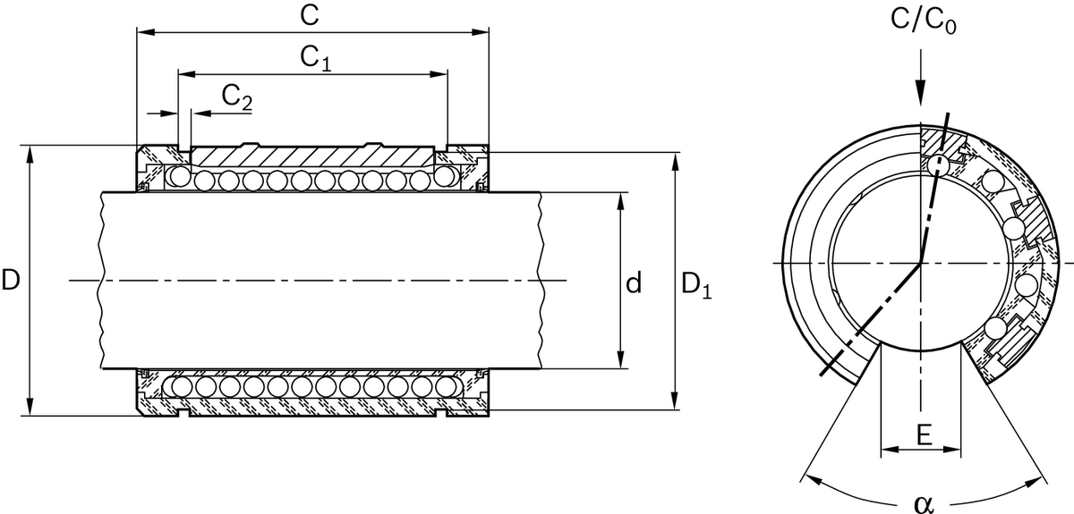 Суперлинейная втулка Bosch Rexroth KBB-O-40-VD [R067324045]